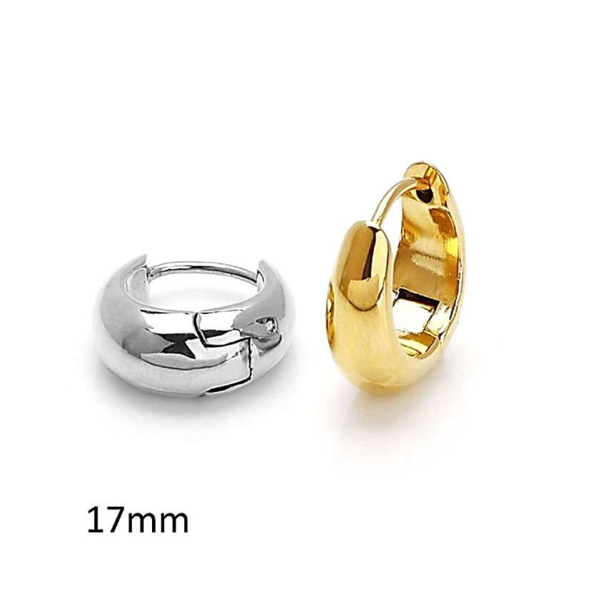 S.Steel Hoop Earrings