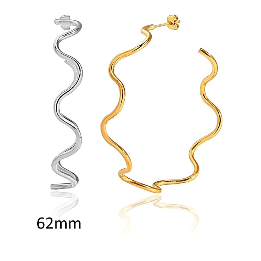 S.Steel Hoop Earrings