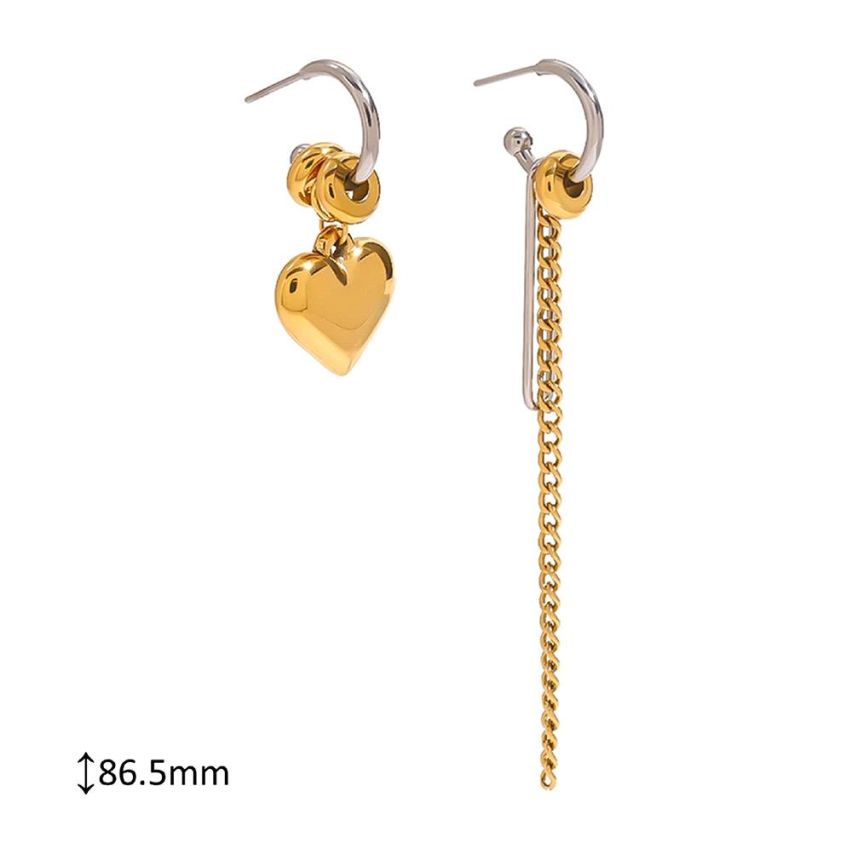 Two plating color  S.Steel Long Earrings
