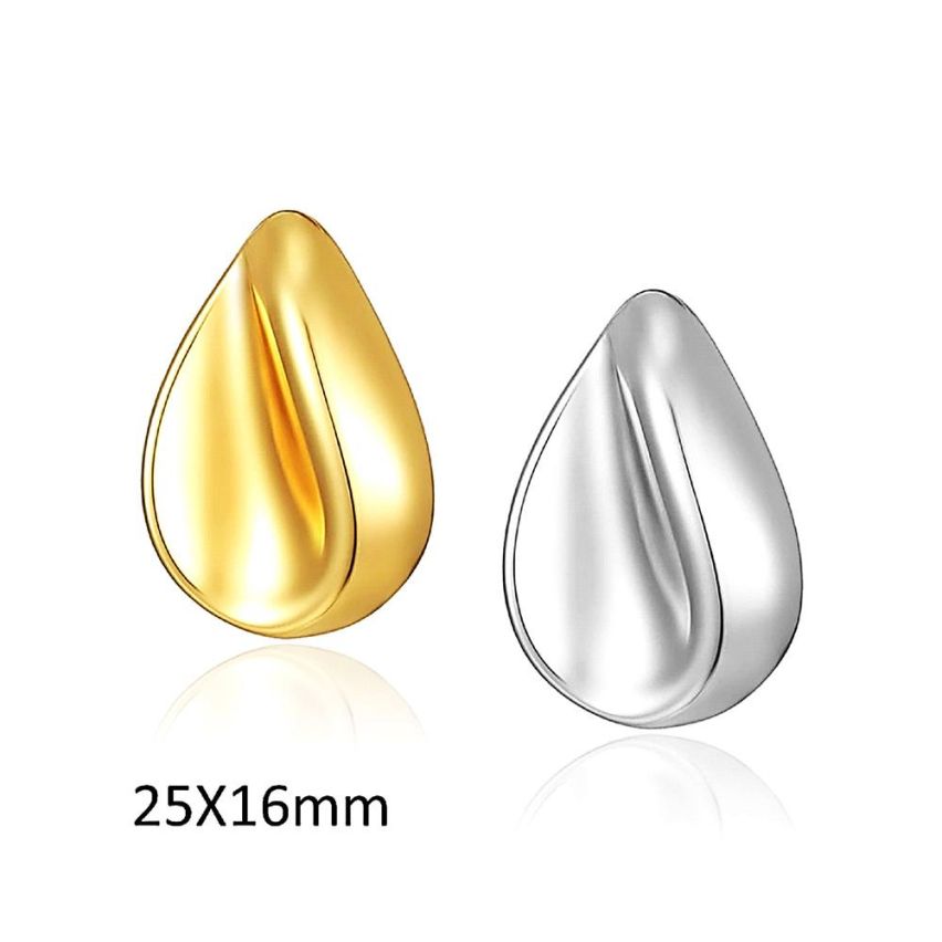 S.Steel Smooth Earrings