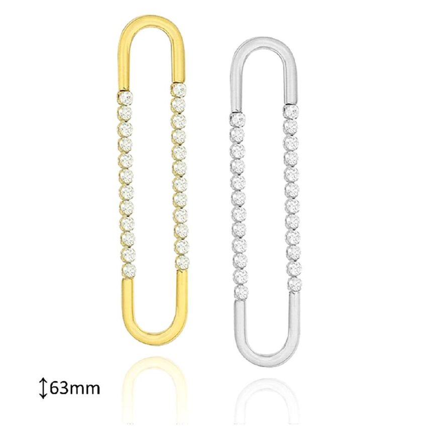 S.Steel Long Earrings