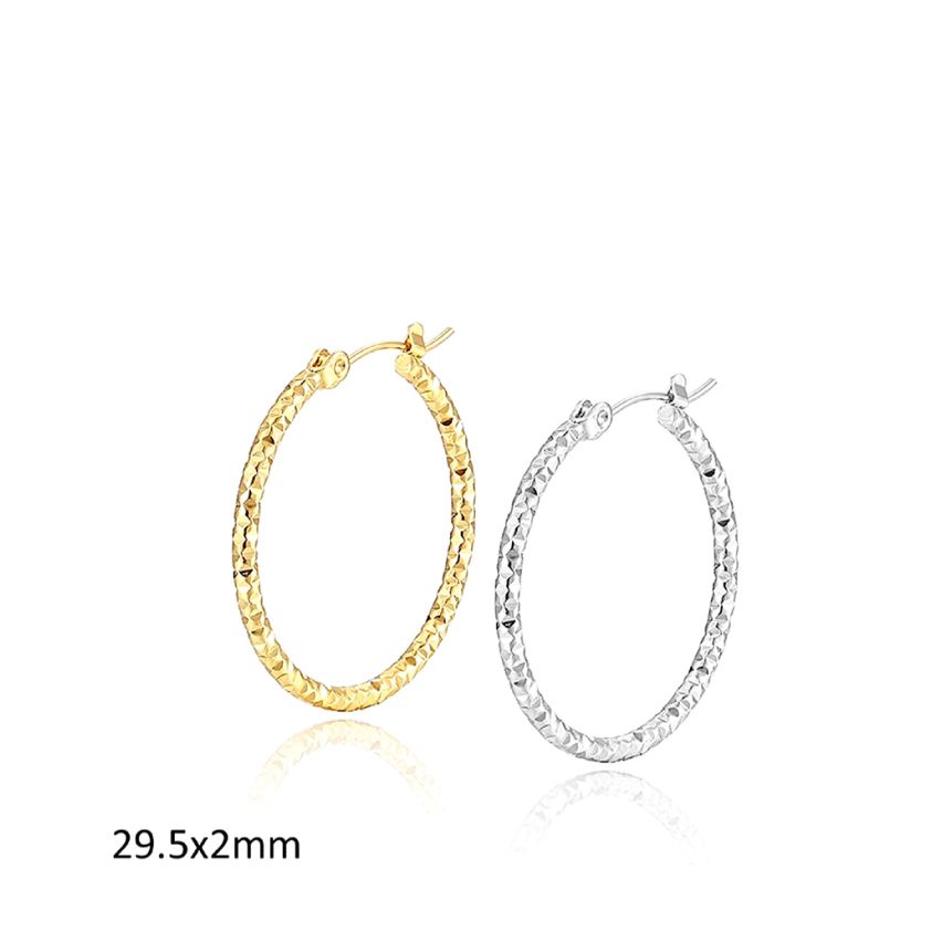 S.Steel Hoop (Standard) Earrings
