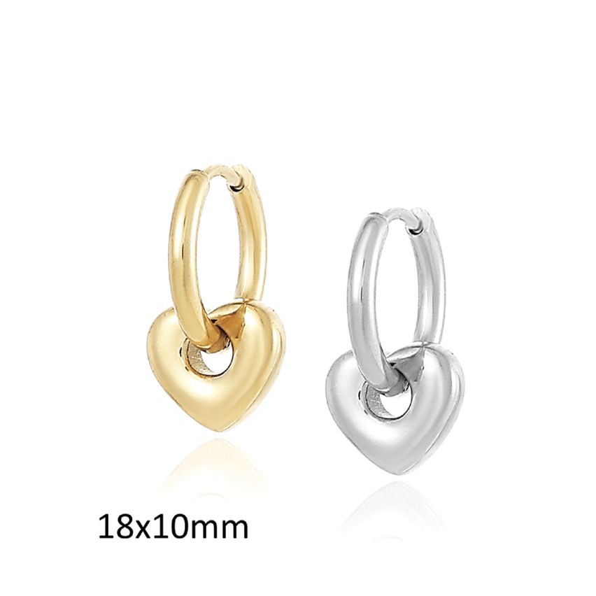 S.Steel Hoop Earrings