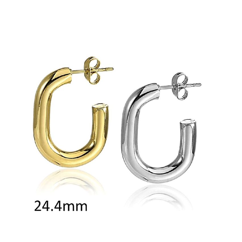 S.Steel Hoop (Standard) Earrings