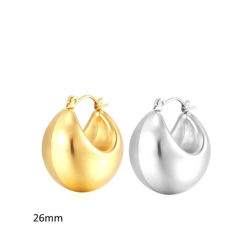 S.Steel Hoop Earrings
