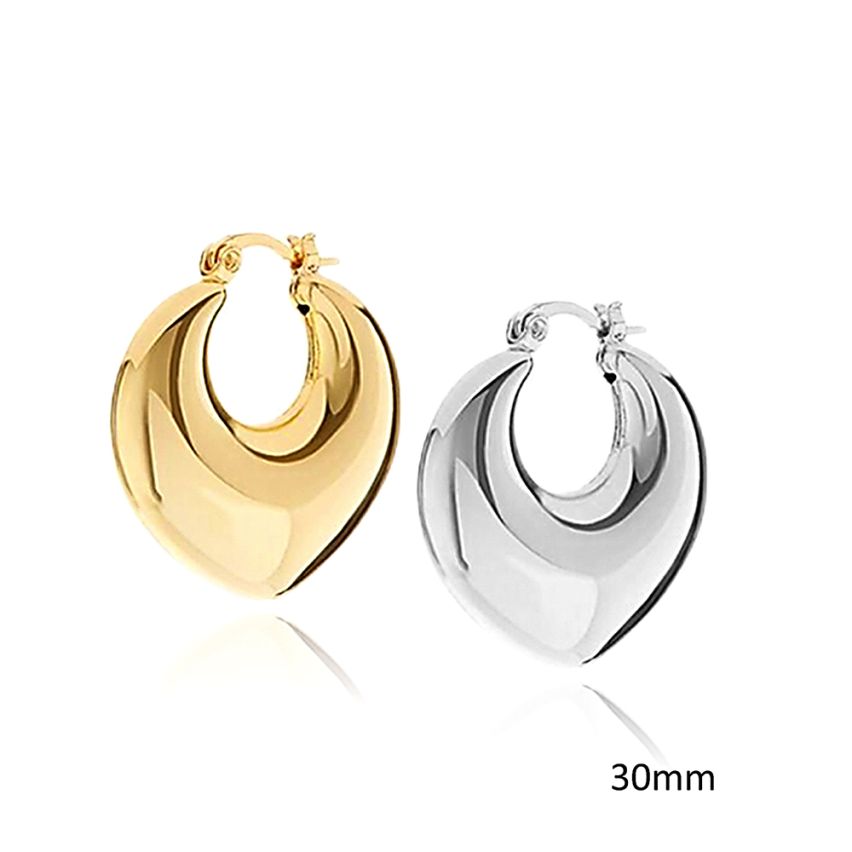 S.Steel Hoop Earrings