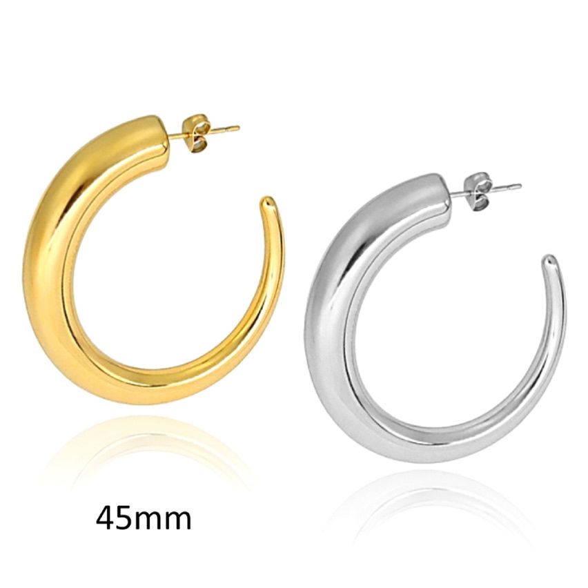 S.Steel Hoop Earrings