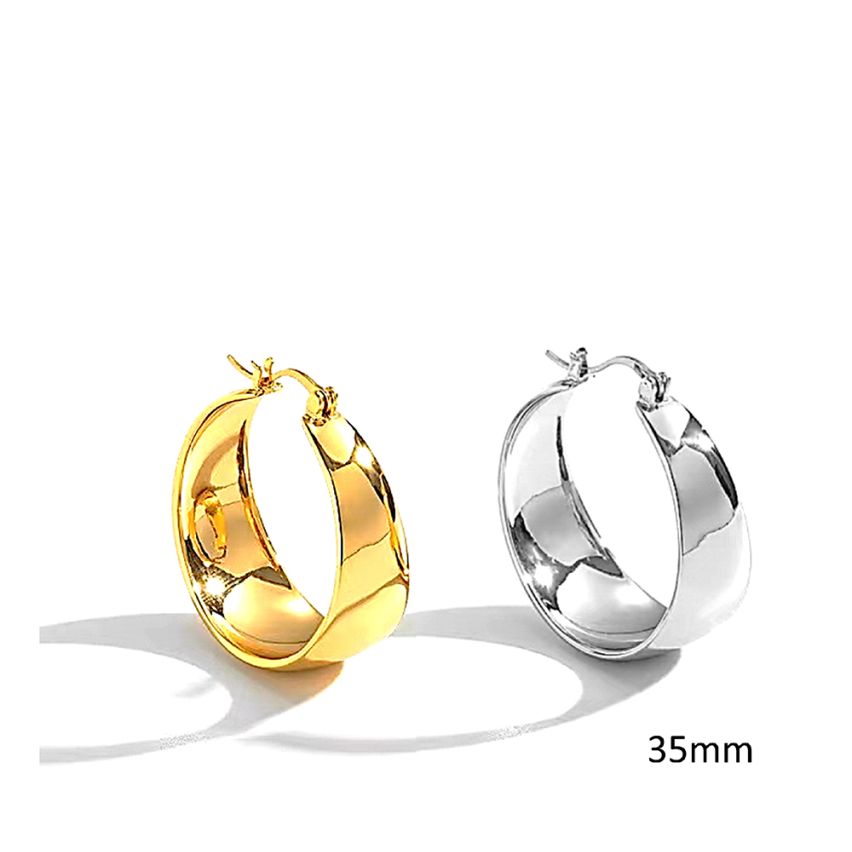 S.Steel Hoop Earrings