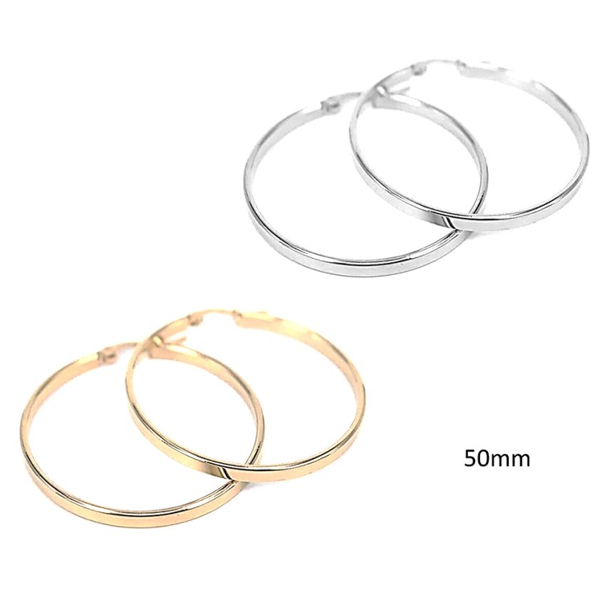 S.Steel Hoop (Standard) Earrings