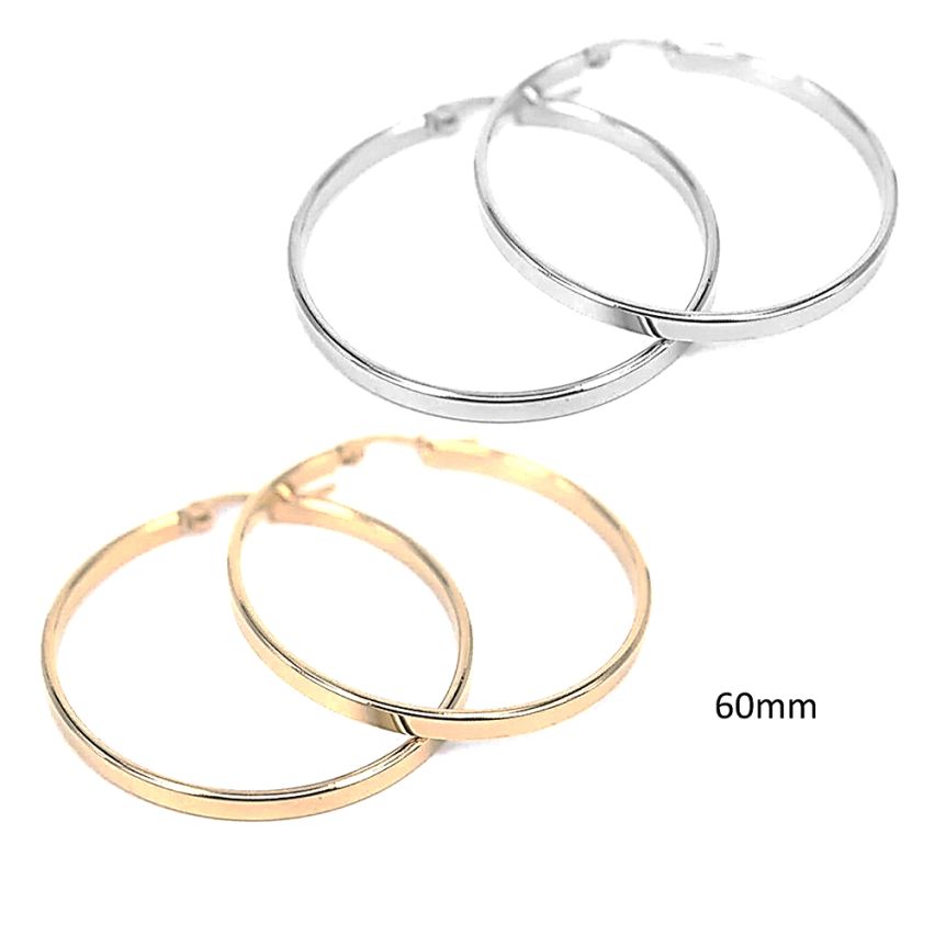 S.Steel Hoop (Standard) Earrings