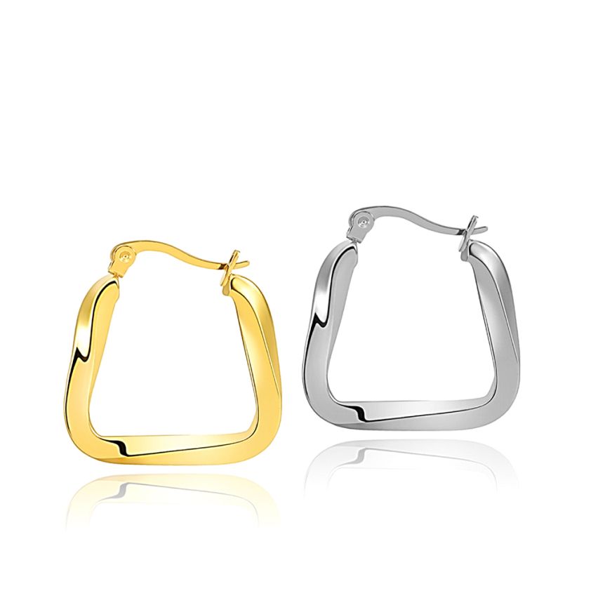 S.Steel Hoop Earrings
