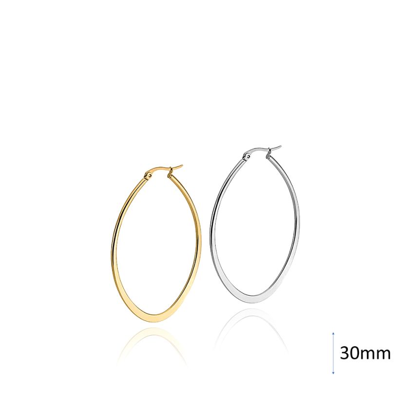 S.Steel Hoop (Standard) Earrings