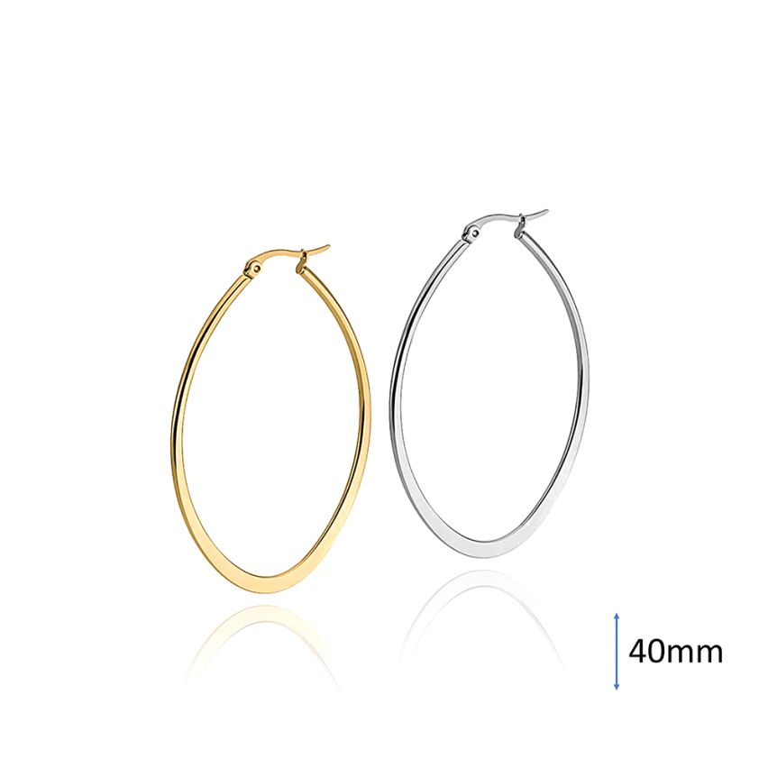 S.Steel Hoop (Standard) Earrings