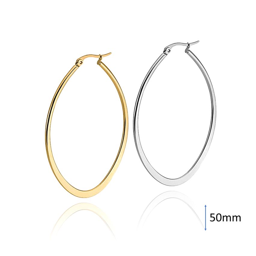 S.Steel Hoop (Standard) Earrings