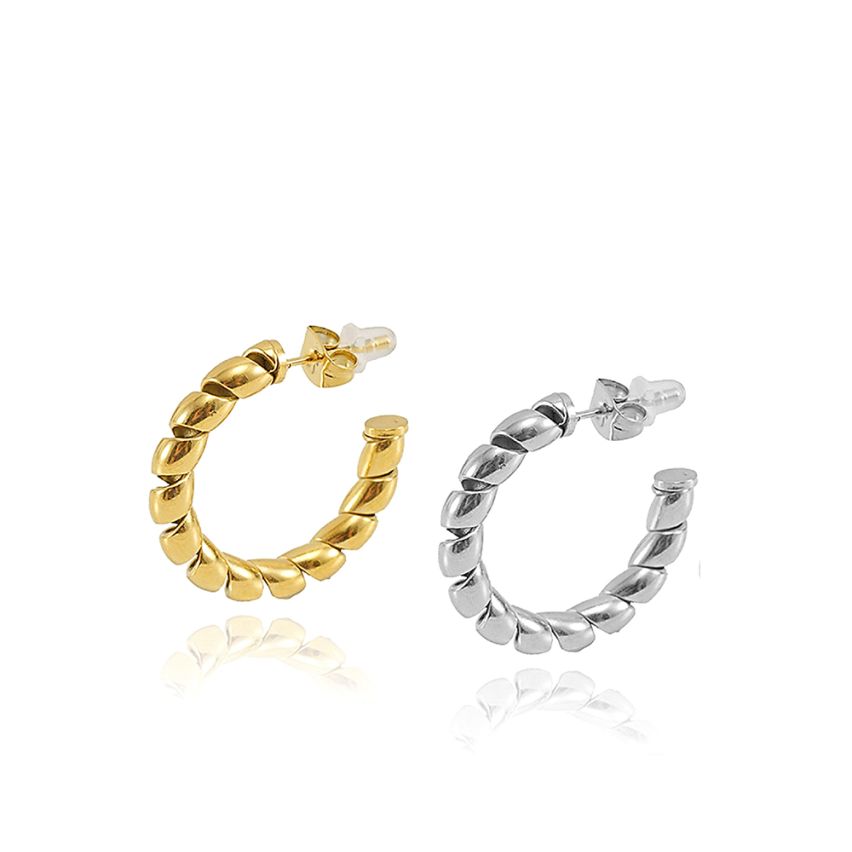 S.Steel Hoop Earrings
