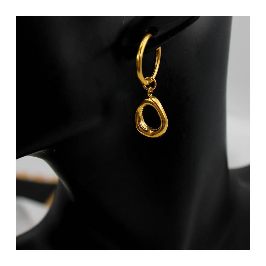 Gold Plating S.Steel Long Earrings