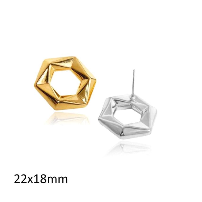 S.Steel Smooth Earrings