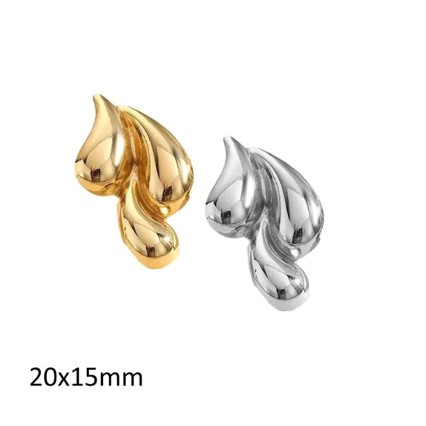 S.Steel Smooth Earrings
