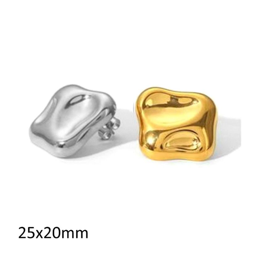 S.Steel Smooth Earrings