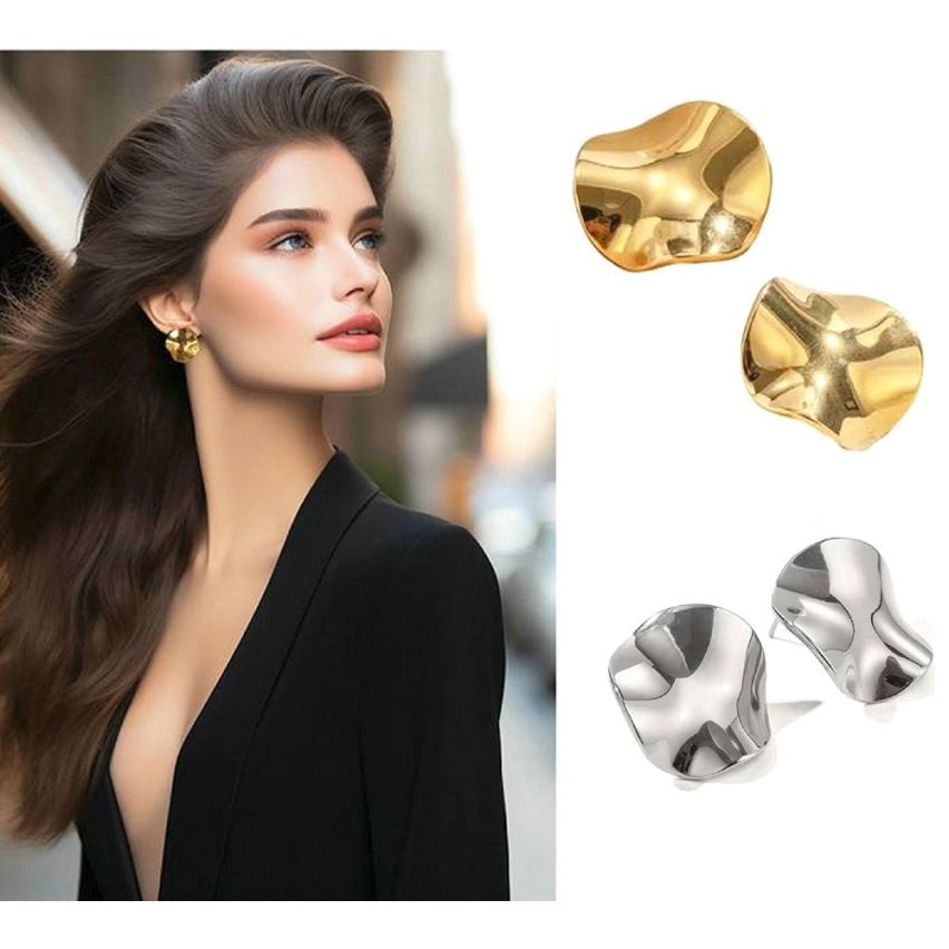 S.Steel Smooth Earrings