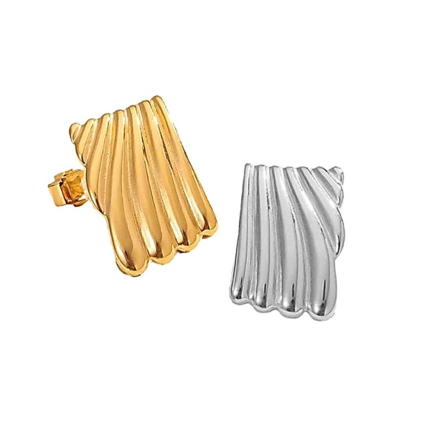 S.Steel Smooth Earrings