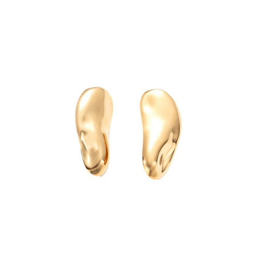 Gold Plating S.Steel Smooth Earrings