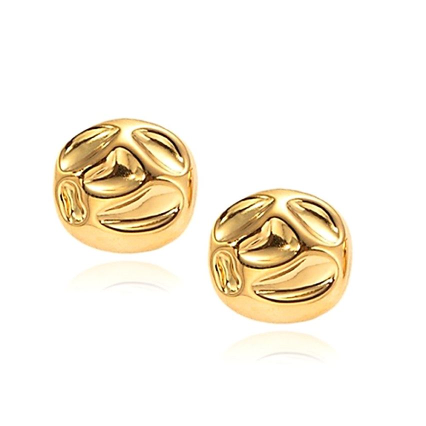 Gold Plating S.Steel Smooth Earrings