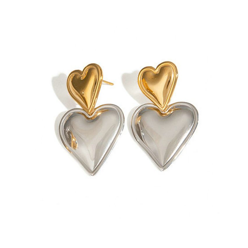 Two plating color  S.Steel Geometric Earrings