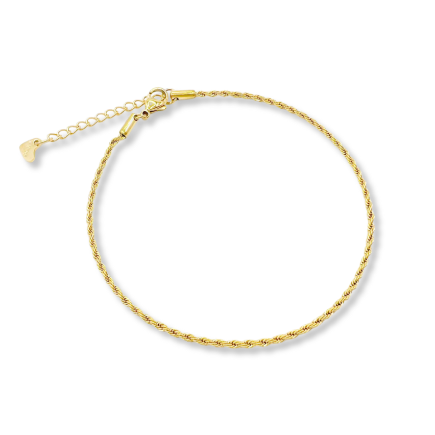 S.Steel Gold Plating Anklets Women-c 5g