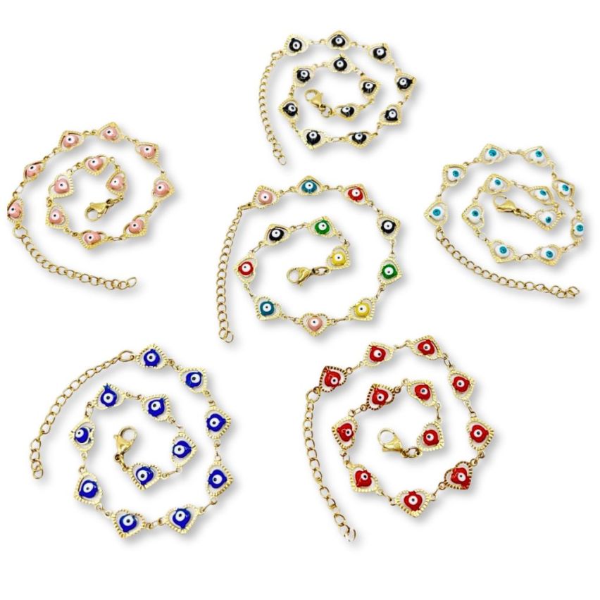 S.Steel Gold Plating Anklets Women-c