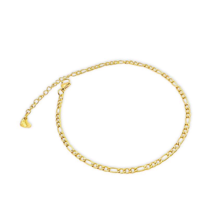 S.Steel Gold Plating Anklets Women-c