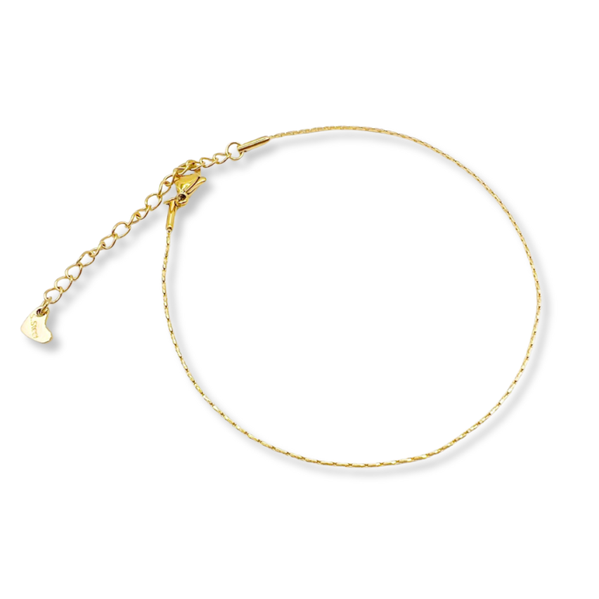 S.Steel Gold Plating Anklets Women-c