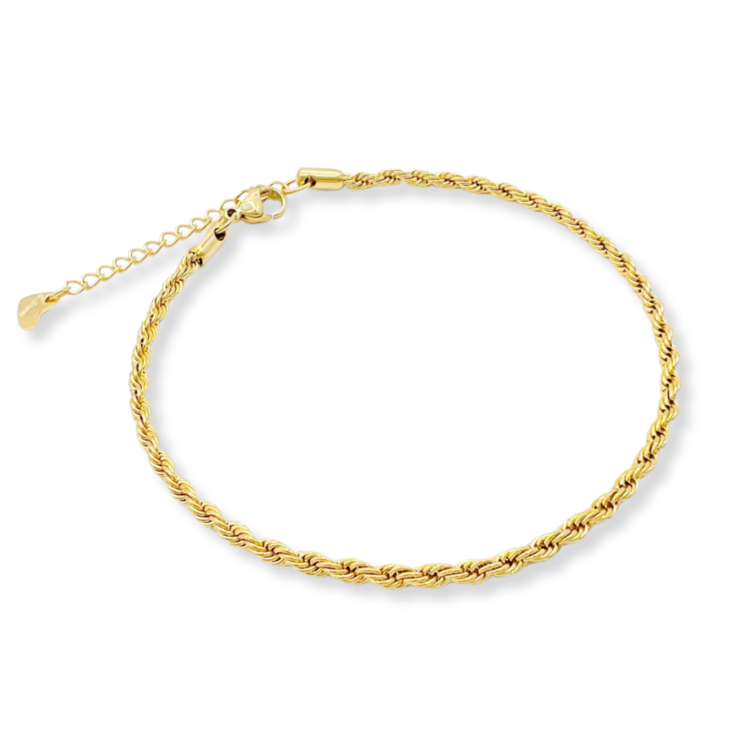 S.Steel Gold Plating Anklets Women-c