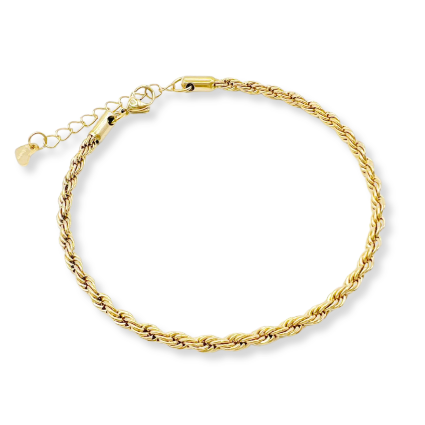S.Steel Gold Plating Anklets Women-c