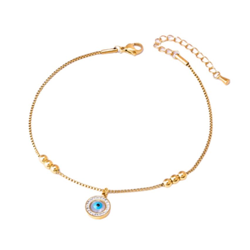 S.Steel Gold Plating Anklets Women-c 4g
