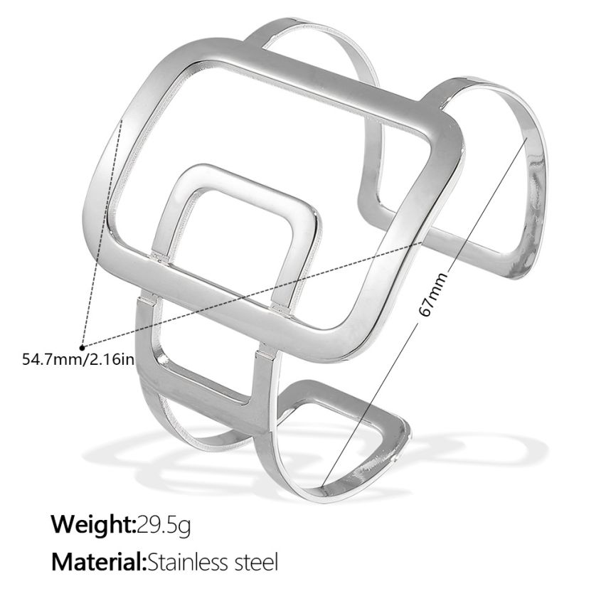 S.Steel Geometric Women-c 29.5g 210.5x54.7mm