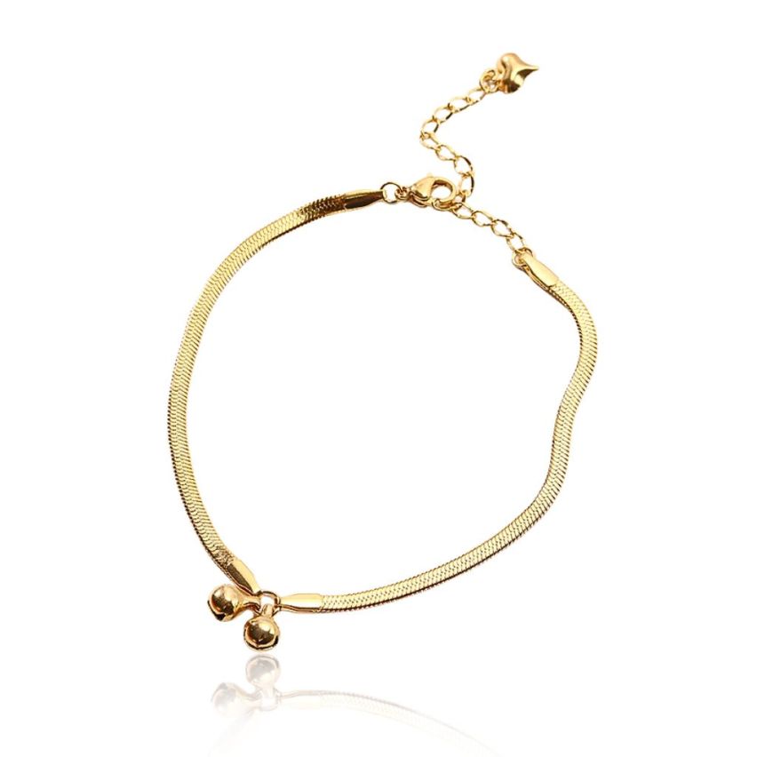 S.Steel Gold Plating Anklets Women-c 3.2g