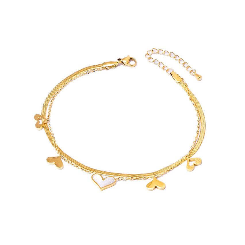 S.Steel Gold Plating Anklets Women-c 5g
