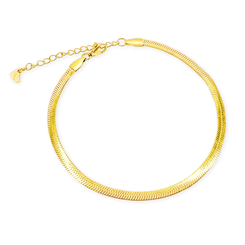 S.Steel Gold Plating Anklets Women-c 7.4g 270x4mm