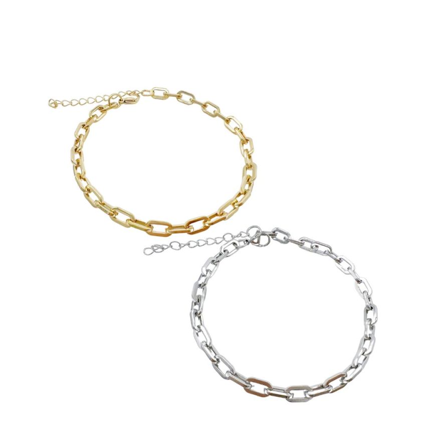 S.Steel Gold Plating Anklets Women-c