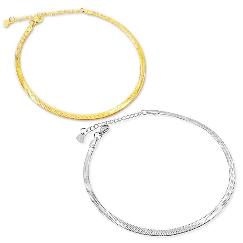 S.Steel Gold Plating Anklets Women-c