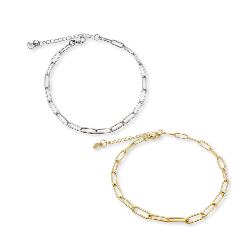 S.Steel Gold Plating Anklets Women-c