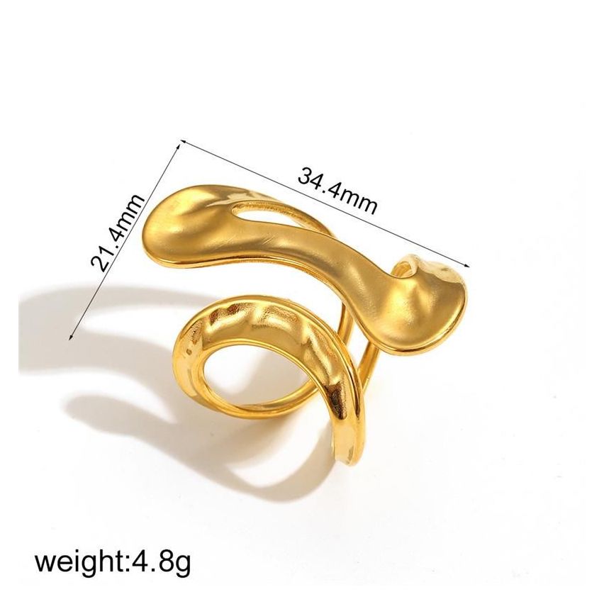 Gold Plating Geometric Women 5g 3.4x2.2mm - ESSENTIAL - S.Steel - Gold Plating - Geometric