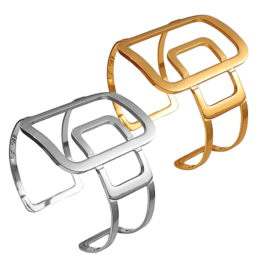 S.Steel Gold Plating Geometric Women-c 29.5g 210.5x54.7mm