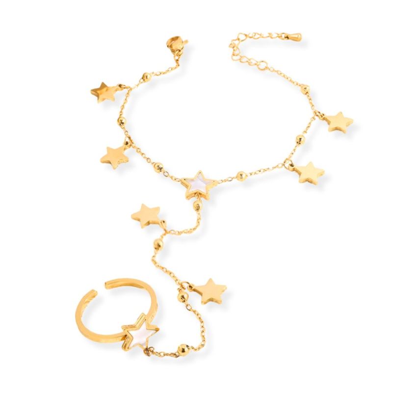 S.Steel Gold Plating Indians Women-c 6g