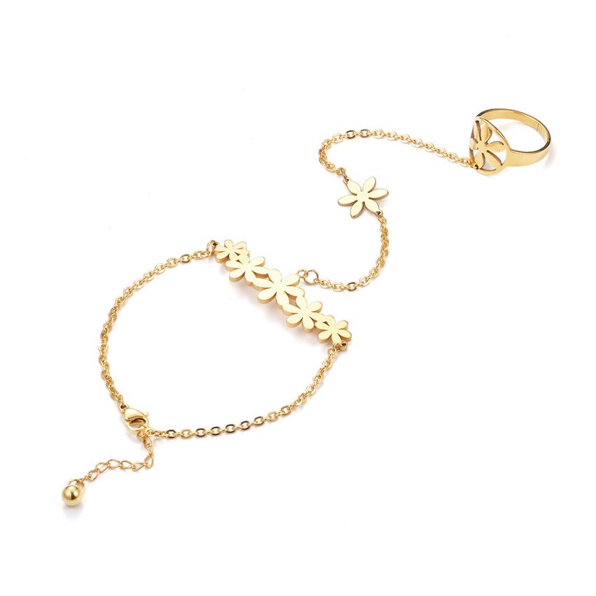 S.Steel Gold Plating Indians Women-c 10g