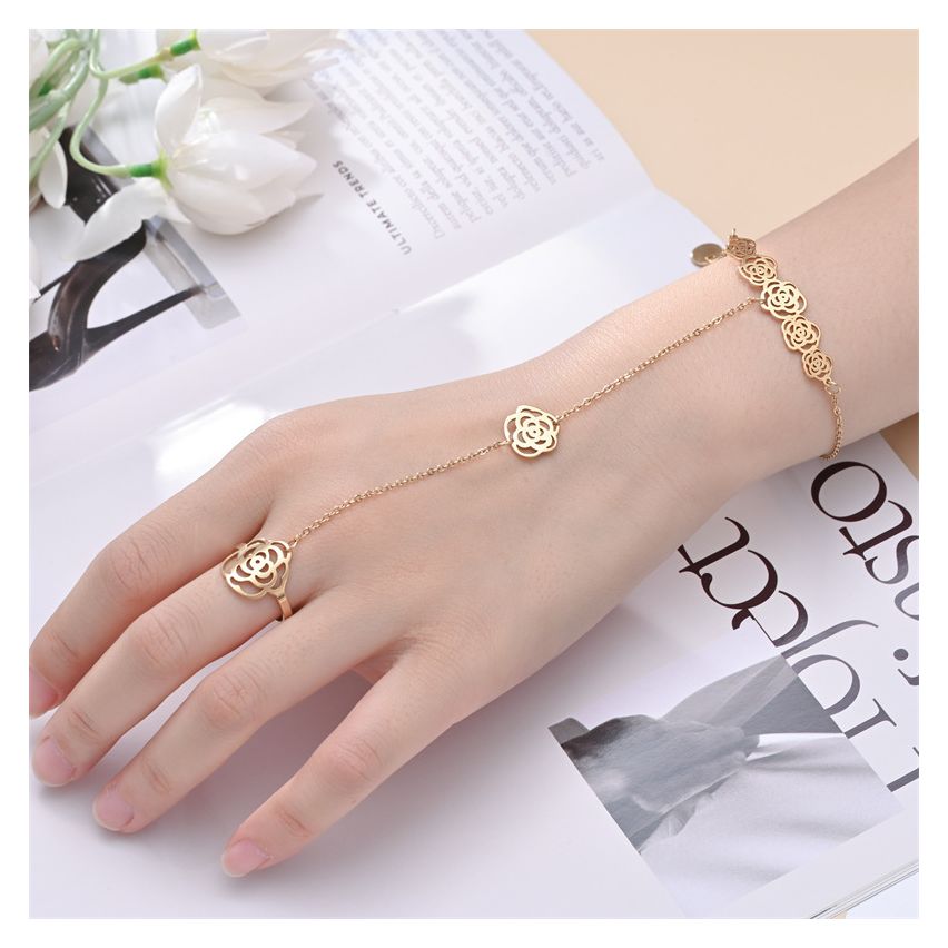 S.Steel Gold Plating Indians Women-c