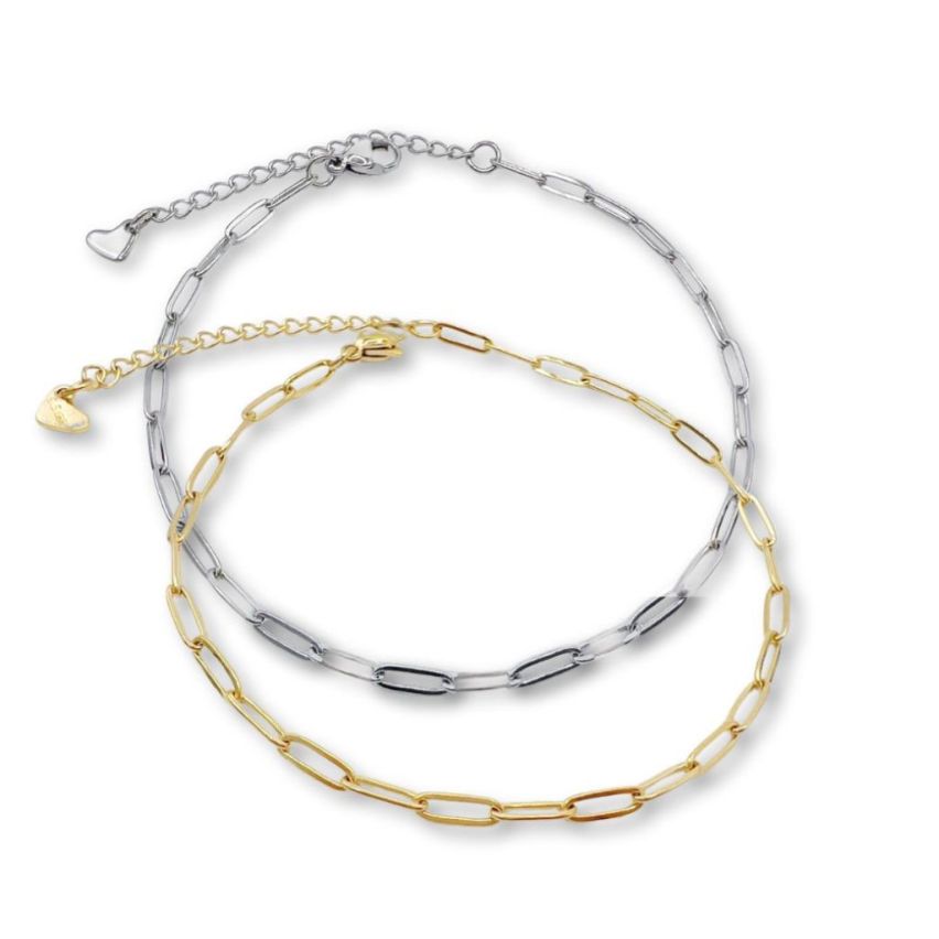 S.Steel Gold Plating Anklets Women-c