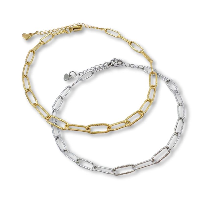 S.Steel Gold Plating Anklets Women-c