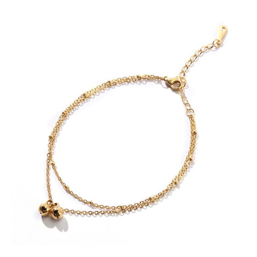 S.Steel Gold Plating Anklets Women-c 5g